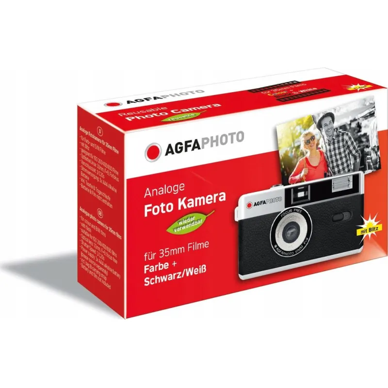 Aparat cyfrowy AgfaPhoto Photo Reusable czarny